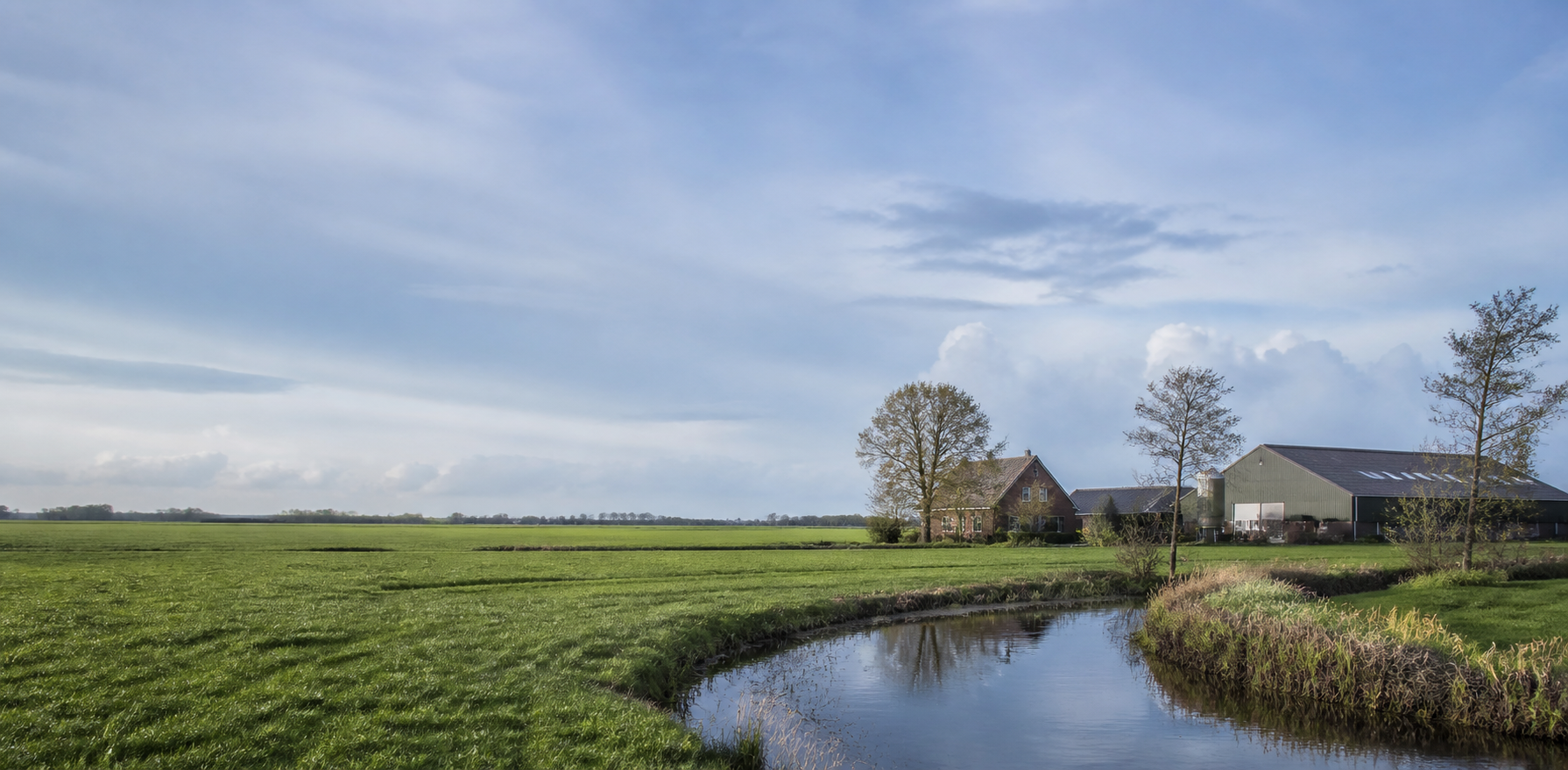 Agrarisch landschap in Noord-Holland